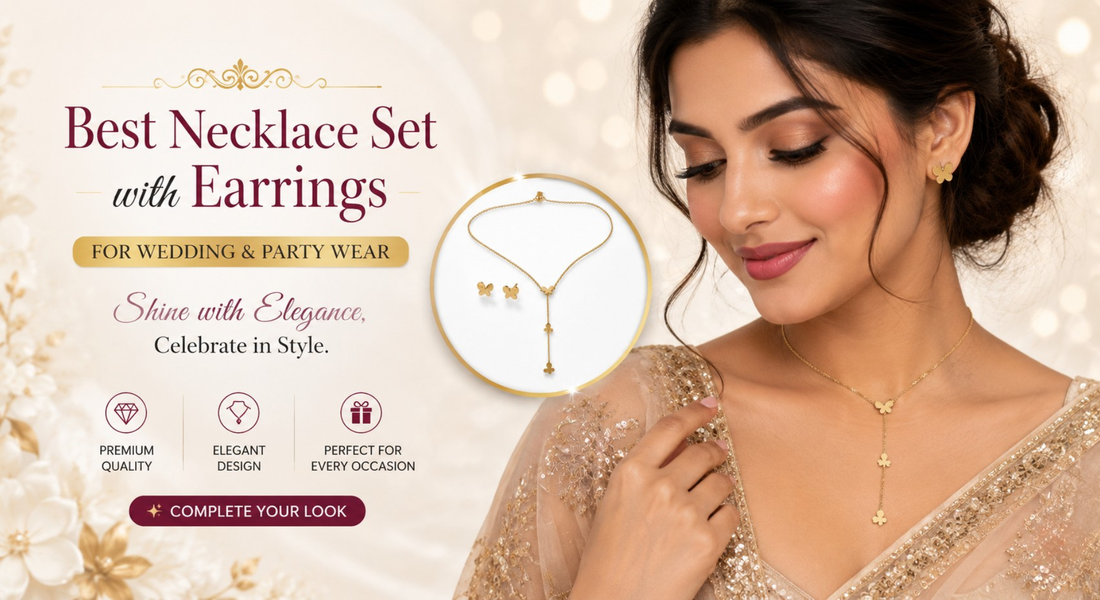 Best Necklace Set with Earrings for Wedding and Party Wear