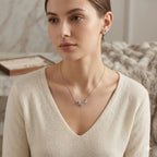 Silver Plated Star Pendant Necklace Set with Earrings for Women | Crystal Star Charm Necklace | Elegant Designer Jewelry Set for Girls | Party Wear & Gift Set